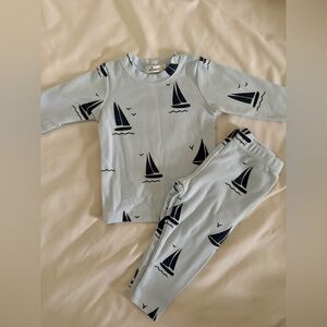 Oh baby! 3-6mo Sailboat Print Set